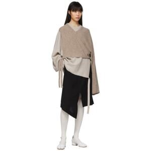 Maison Margiela Asymmetric Crepe High Waisted A Line Skirt IT 38 US 2-4